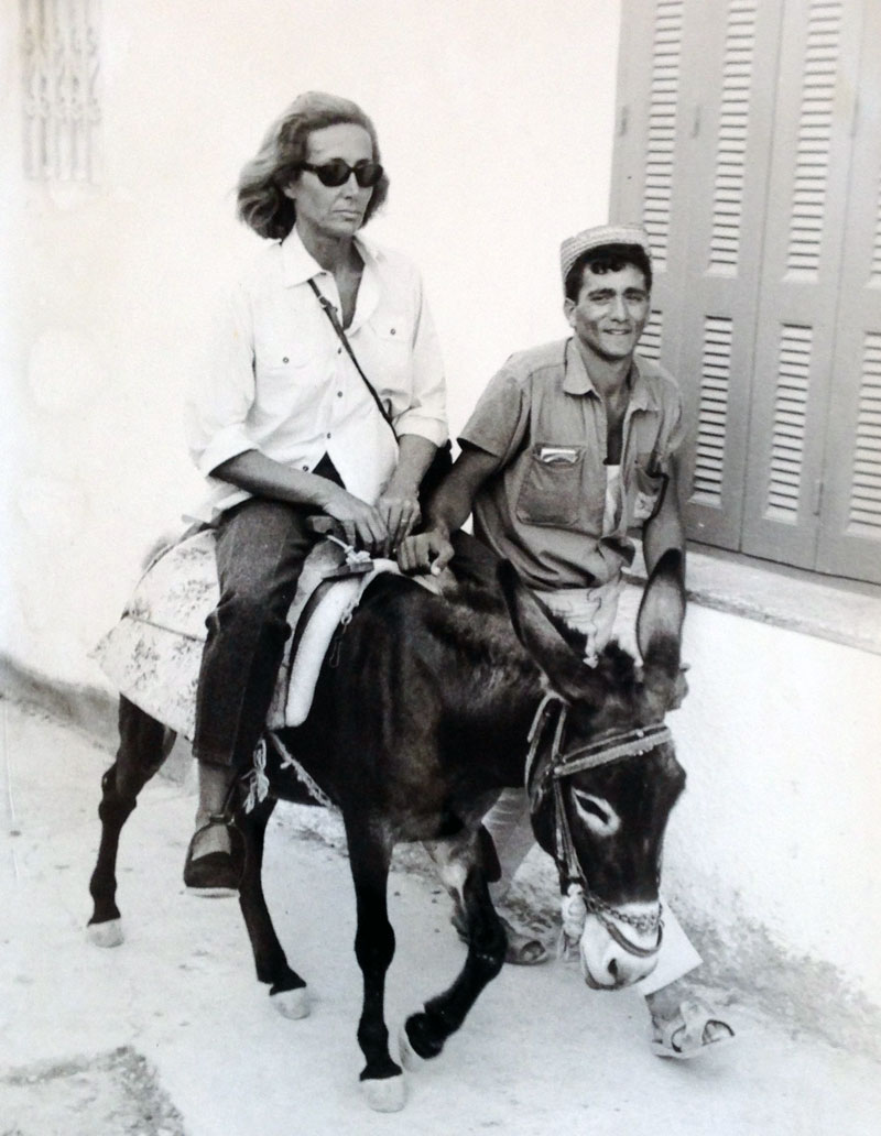Yana à Rhodes (Lindos) en 1967