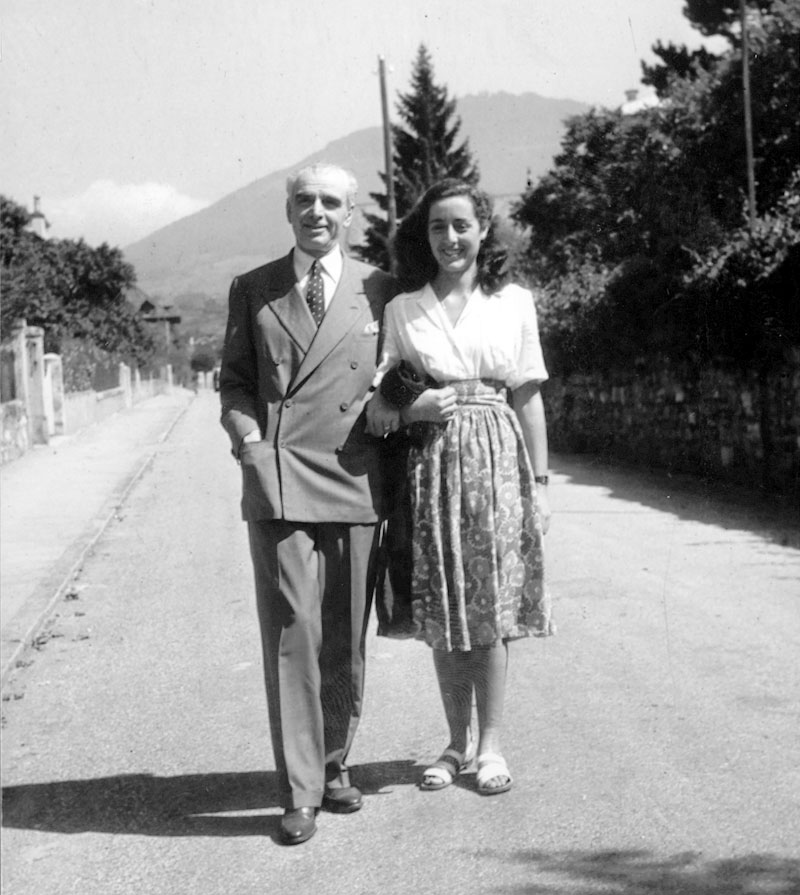 Vittorio Cini con la figlia Yana